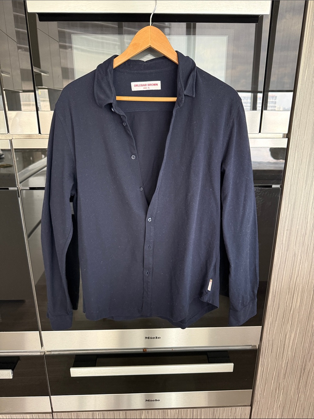 Orlebar Brown Navy Button-Down Casual Shirt